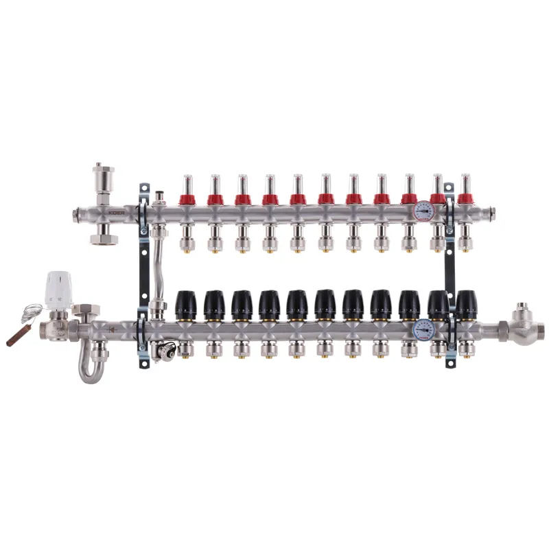 Коллектор со встроенным смесительным узлом KOER KR.S1011-11 1"х11 SUS304 и евроконус 3/4-16 (KR2934)