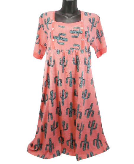 Ночная рубашка женская для кормящих мам Best 01 р. 58 Розовый с Зеленый (1431215091)