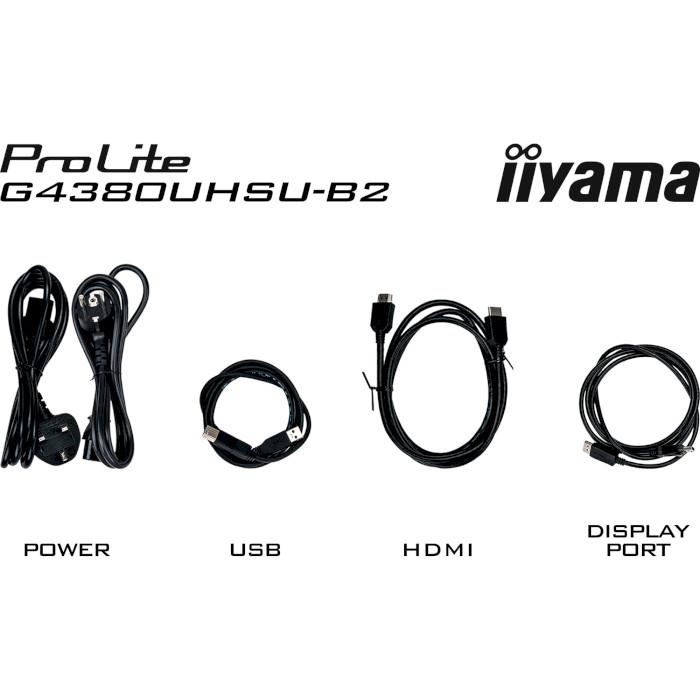 Монітор ігровий Iiyama G-Master G4380UHSU-B2 Red Eagle VA 3840x2160 144 Гц 550 кд/м2 42,5" Black (32202066) - фото 7