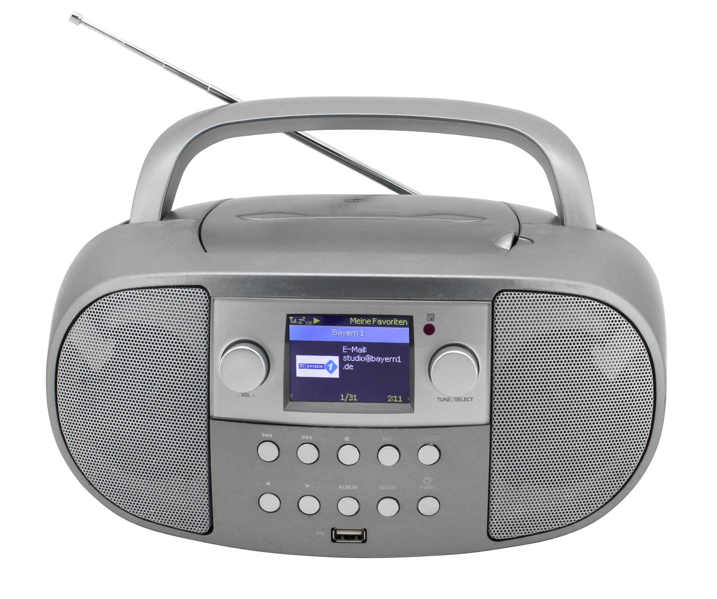 Бумбокс CD/MP3 Soundmaster SCD7600TI с WLAN-интернетом/DAB+/FM-радио USB/Bluetooth (1289) - фото 5