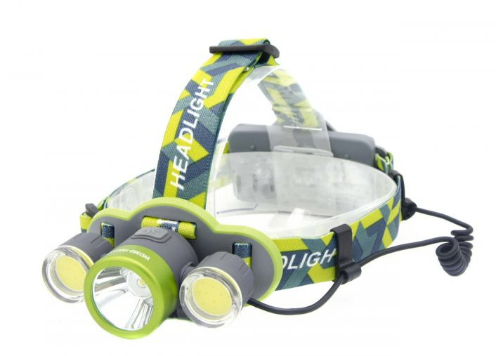 Фонарь налобный светодиодный WD382 USB (D3822139)