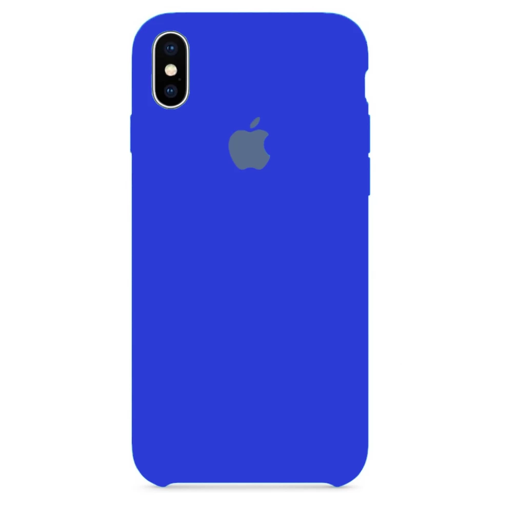 Силиконовый Чехол Накладка Silicone Case для iPhone Xs Max Shiny Blue