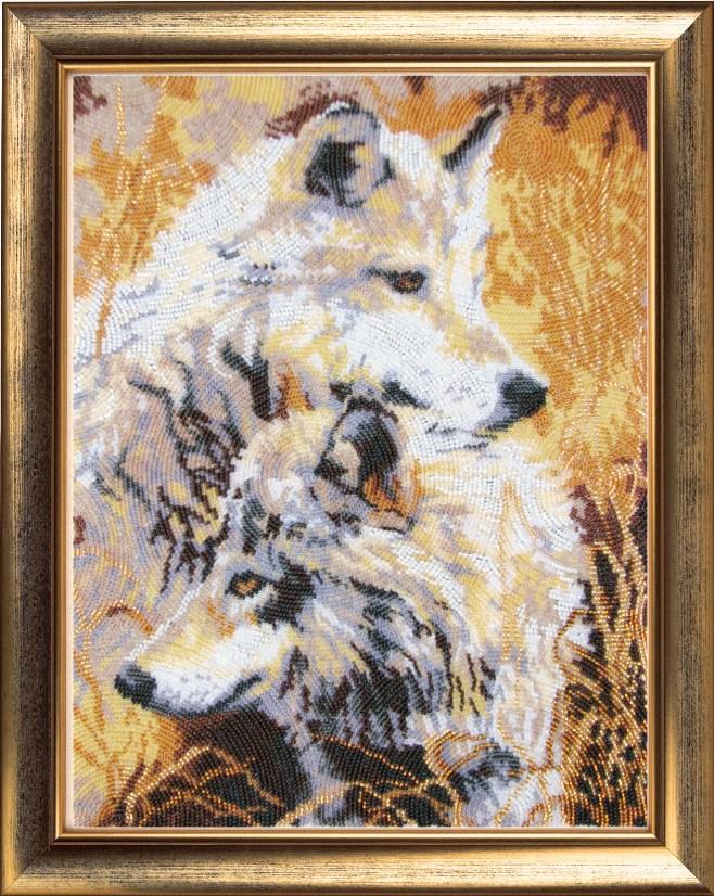 Набір для вишивання бісером BUTTERFLY 636 Пара вовків 34х26 см (636)