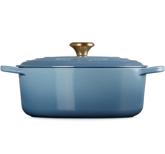 Кастрюля Le Creuset Signature 4,7 л овальная Chambray (21178294344441) - фото 3