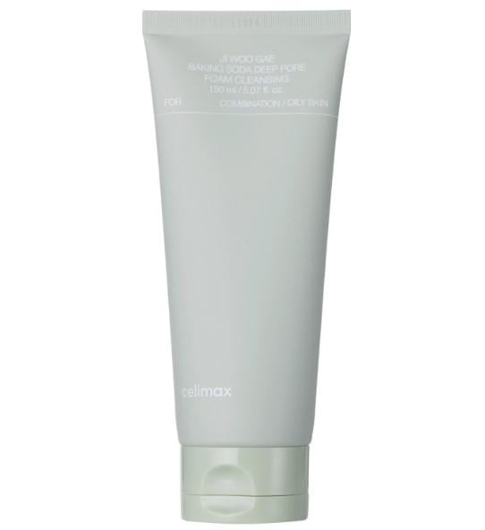 Пенка для глубокой очистки с содой и центелой CELIMAX Jiwoogae Baking Soda Deep Pore Foam Cleansing 150 мл