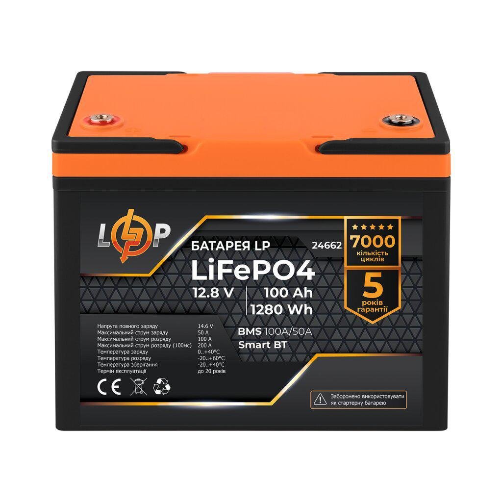 Аккумулятор LogicPower LiFePO4 Smart BT пластик 12,8V 100 Ah 1280 Wh BMS 100/50А (29879730)