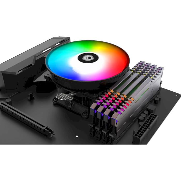 Кулер для процессора ID-Cooling DK-03 Rainbow 120 мм 100 Вт FRGB Black (26449655) - фото 7
