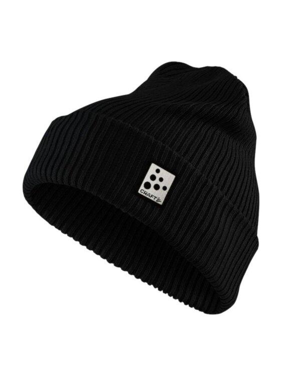 Шапка CRAFT Core Rib Knit 1909897-999000 O/S Black