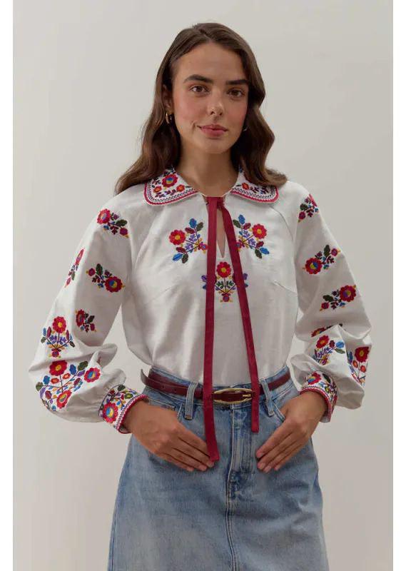 Вышиванка женская р. 54 Белый (0932)