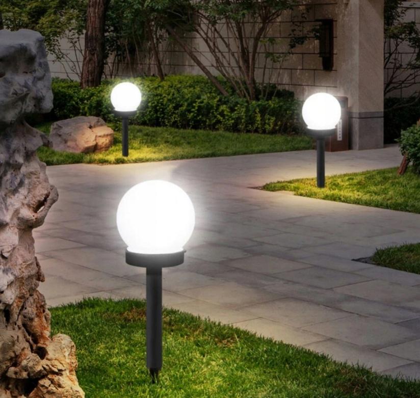 Светильник садовый на солнечной батарее/LED шар 6 шт. 10 см