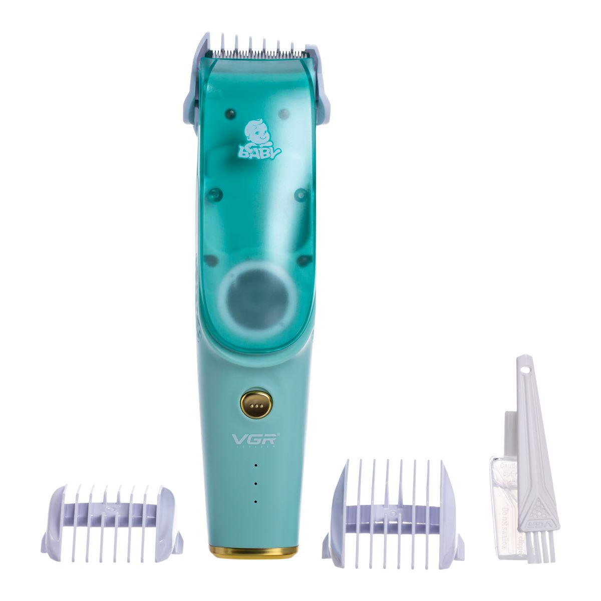 Машинка для стрижки детская VGR V-151 с насадками тихая аккумуляторная беспроводная (7362) - фото 2