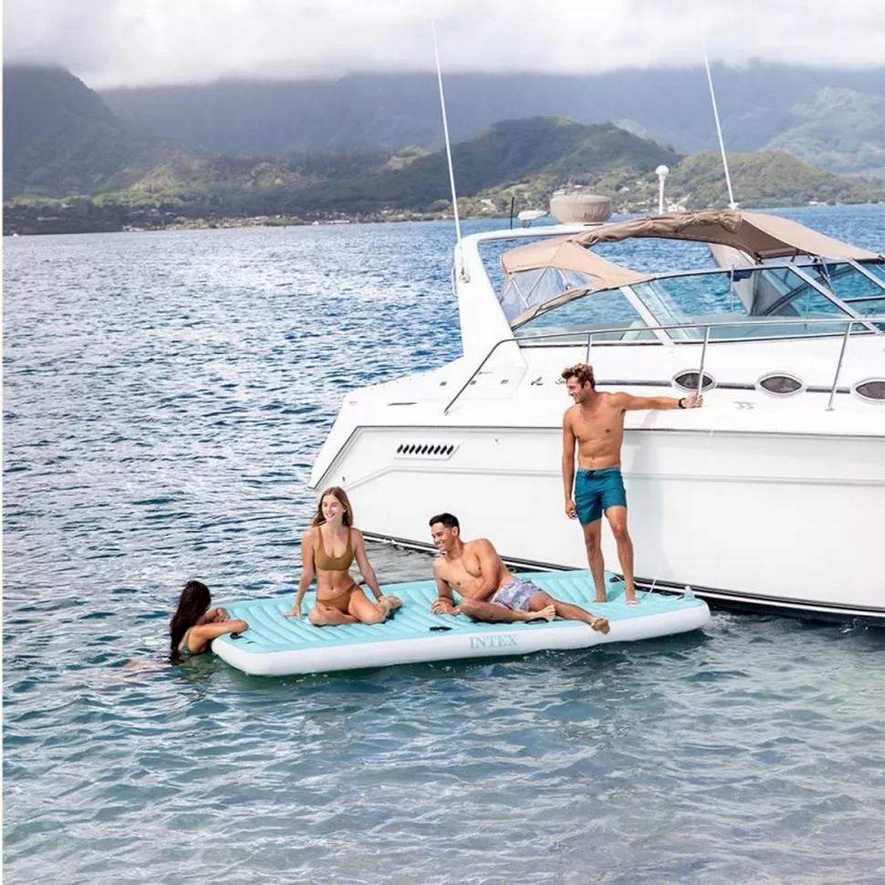 Матрас Intex 56289 8 ручек 305х183х18 см (45029) - фото 4 Матрас Intex 56289 8 ручек 305х183х18 см (45029) - фото 4