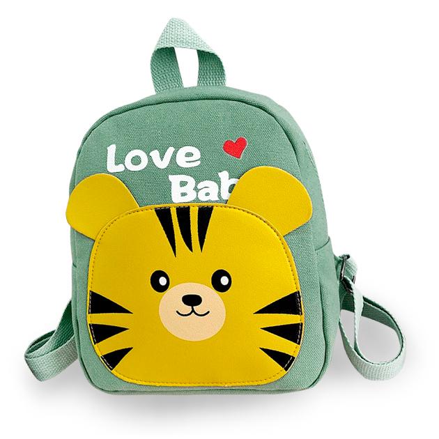 Дошкільний рюкзак Evo-kids Small Tiger з тигром Зелений - фото 1