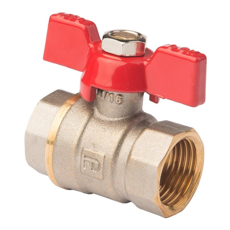 Кран шаровый FADO Srl Modern бабочка 1/2" ВВ (KB21)