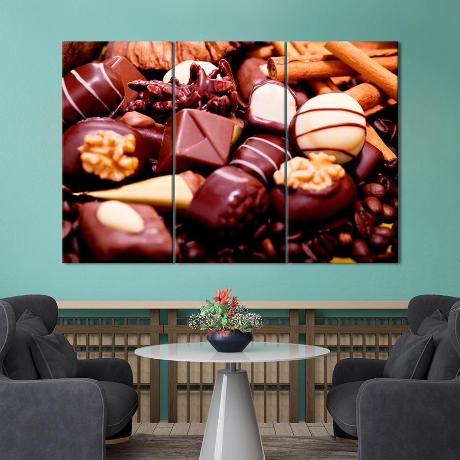 Настенний декор Изысканные шоколадные конфеты ручной работы 78x48 см (A317-3)