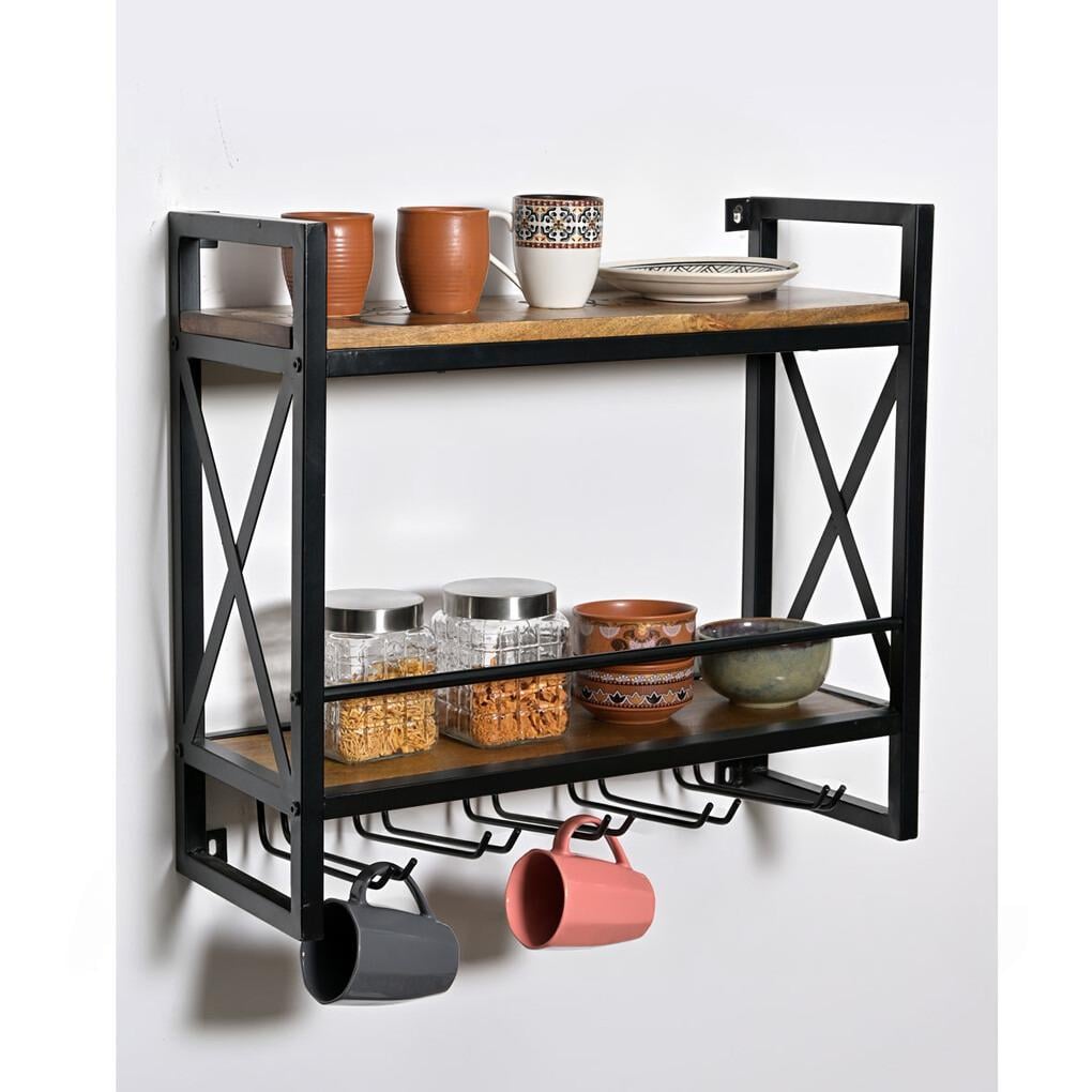 Полка настенная EcoLoft IN-2838 в стиле лофт 25х60х55 см (28675348)