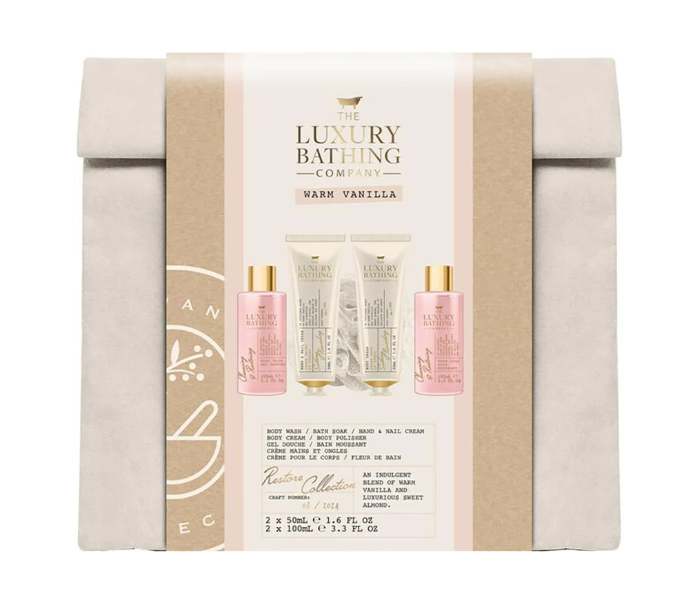 Набор для рук и тела THE LUXURY BATHING Restore Collection VAN 2025 гель/пена/кремы/губка 100/100/50/50 мл (61832)