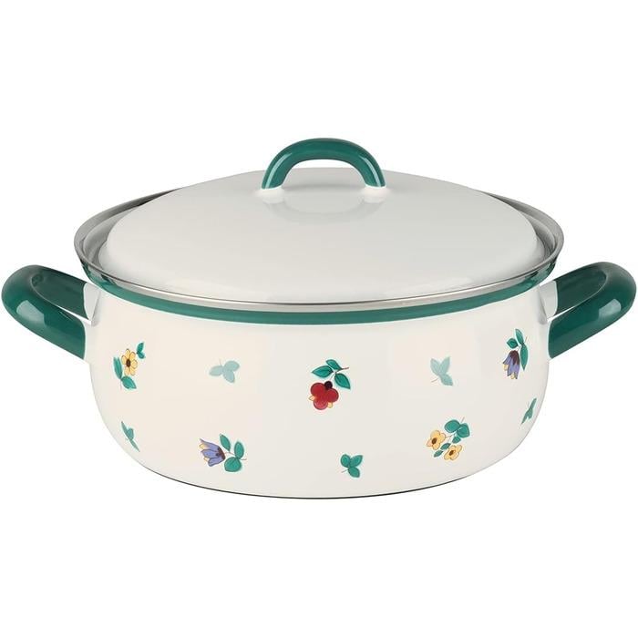 Кастрюля Riess с разбросанными цветками 20 см 2 л