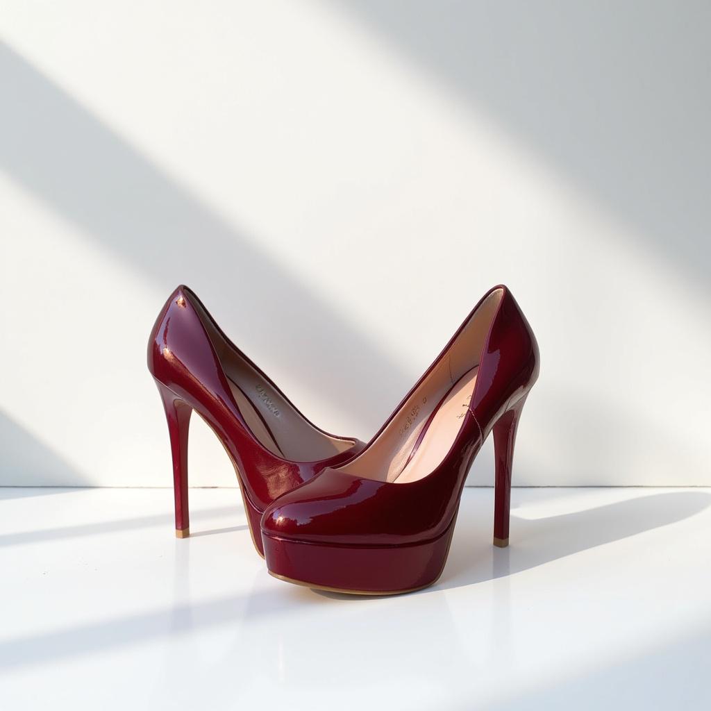 Туфли женские кожаные на каблуке Seven 732 р. 38 Бордовый (24643856)