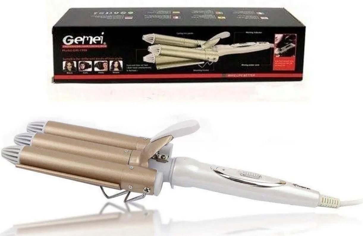 Плойка для волосся Gemei GM 1988-25 3-хвилі з керамічним покриттям 45 Вт (2390000040) - фото 6