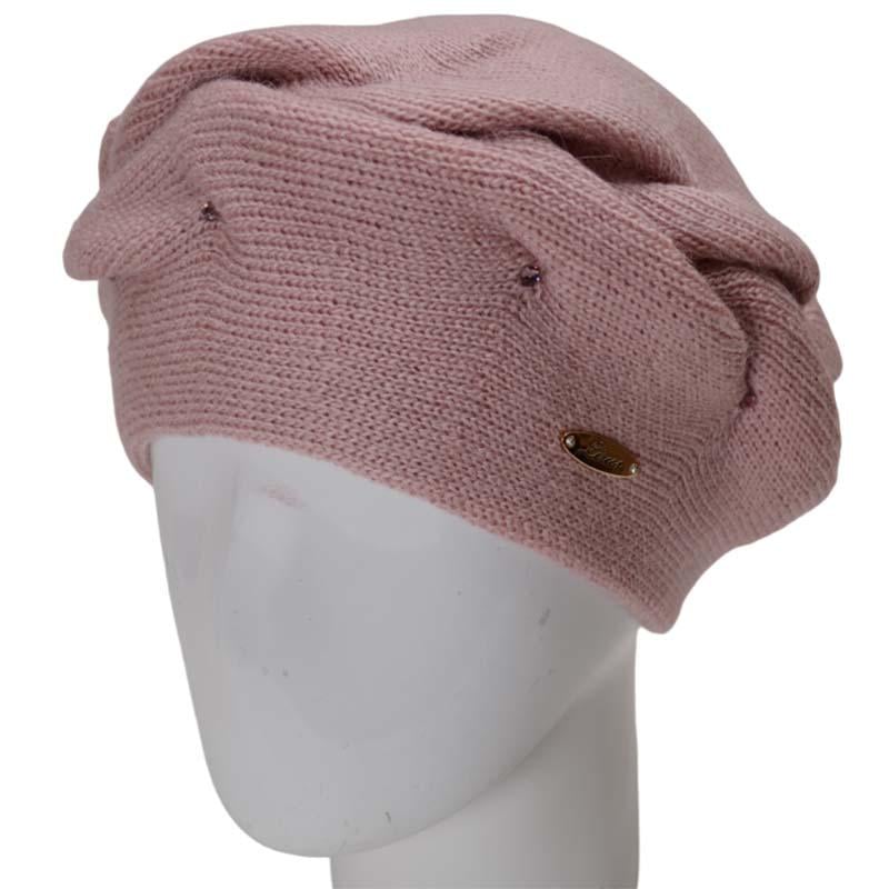 Берет жіночий Lirus Зефір подвійний напіввовняний Рожевий (131890)