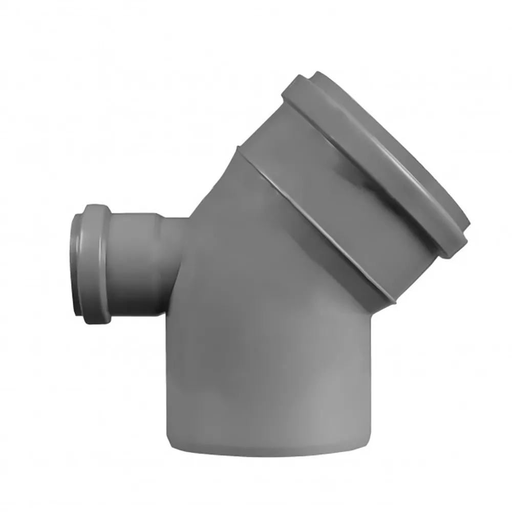 Колено канализационное СВК-Альянс с отводом назад 110 мм х 45° 50 мм х 90°