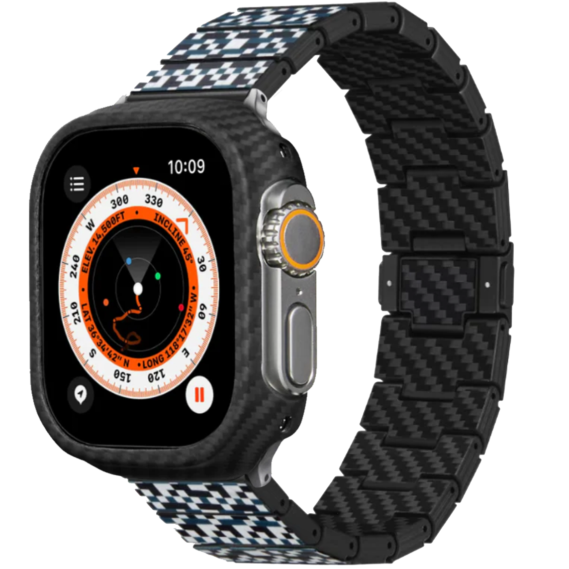 Ремінець та чохол Pitaka Chroma Carbon Band for Watch 49 Dreamland Mosaic and Air Case (AWB2303/KW3001A) - фото 2 Ремінець та чохол Pitaka Chroma Carbon Band for Watch 49 Dreamland Mosaic and Air Case (AWB2303/KW3001A) - фото 2