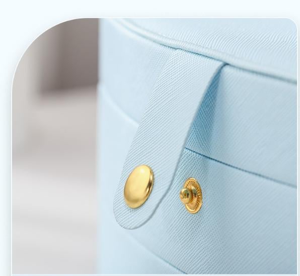 Шкатулка для украшений с зеркалом 20,5х15,5х10 см Голубой (ШДД-23-1) - фото 4 Шкатулка для украшений с зеркалом 20,5х15,5х10 см Голубой (ШДД-23-1) - фото 4