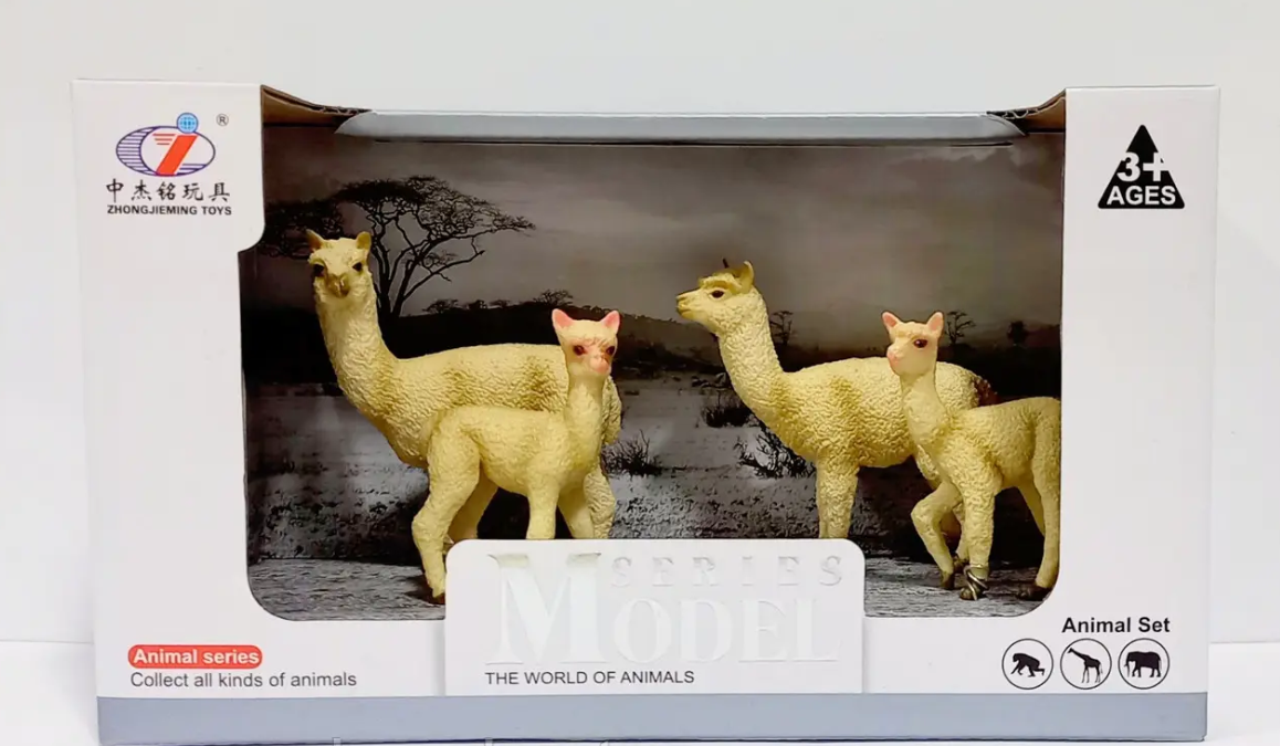 Набор животных Zhongjieming Toys Семейство Альпак (Q 9899 B 50)