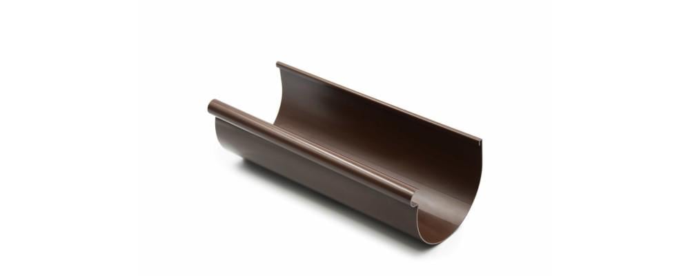 Желоб водосточный RAINWAY D 130 мм 2 м Коричневый RAL 8017 (10.130.01.202.RW)