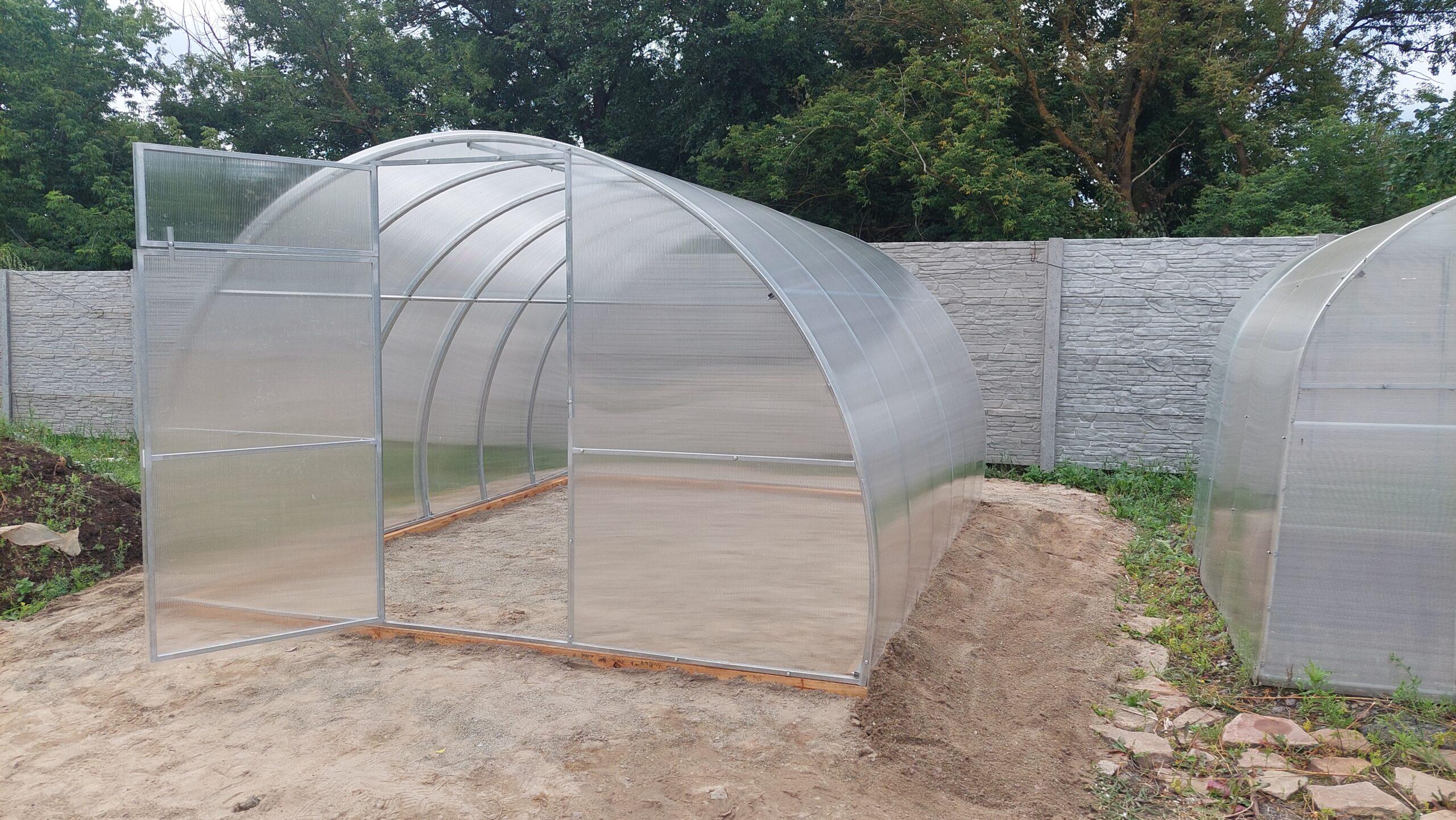 Теплиця Алістан 30x30 3х4 з оцинкованої квадратної труби з полікарбонатом 4 мм - фото 2