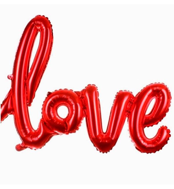 Воздушные шары "Love red" 106х64 см (30121)