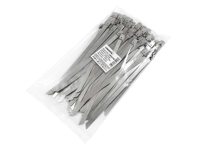 Стяжка кабельная металлическая Lemanso LMA2746 200x7,9 мм 100 шт (8649)