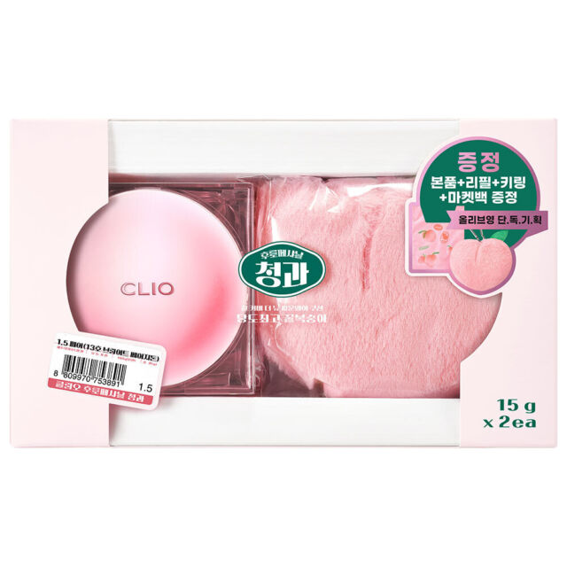 Кушон в лимитированном дизайне Clio Kill Cover Founwear Cushion Set Peach Edition 02 Lingerie (8809970751866) - фото 1