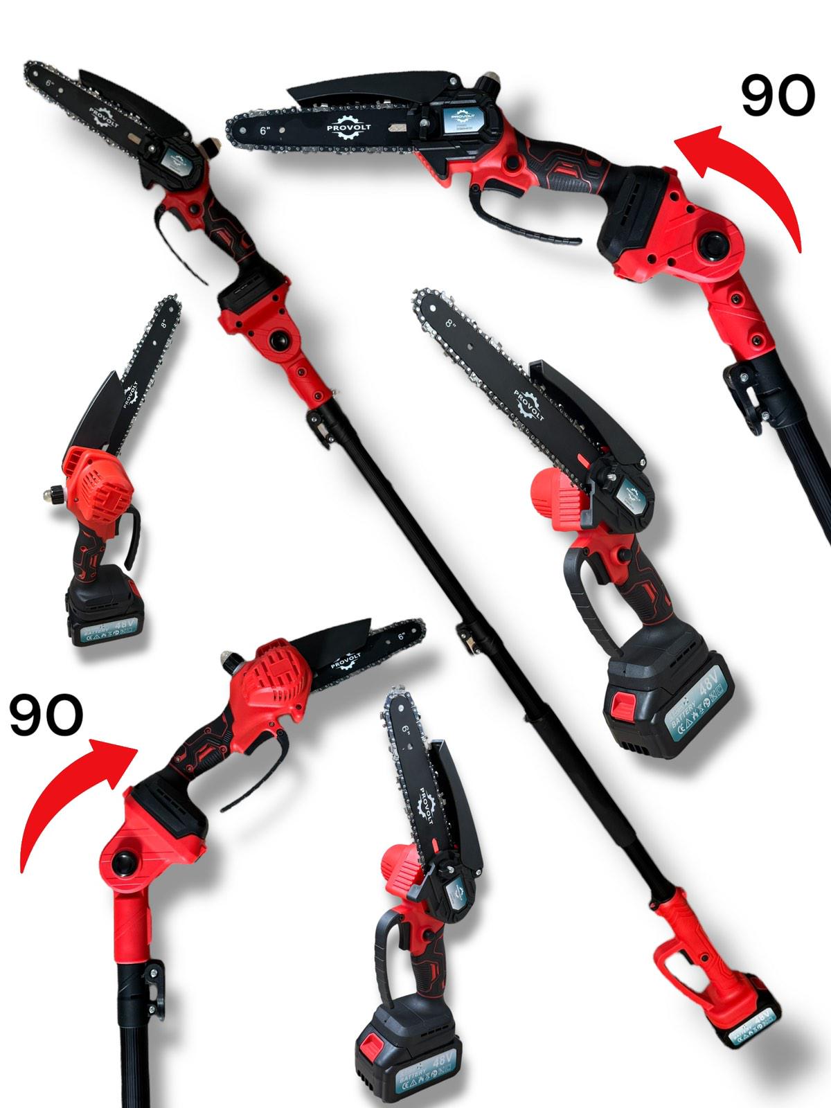 Пила цепная мини ProVolt 48V/6. 0 mAh с удлинителем (27271567) - фото 5 Пила цепная мини ProVolt 48V/6. 0 mAh с удлинителем (27271567) - фото 5