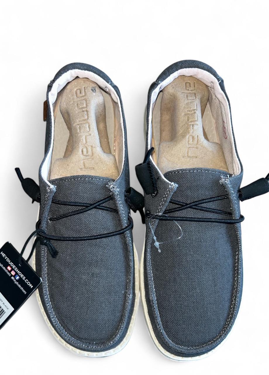 Мокасини жіночі Hey Dude Wendy Chambray off Black р. 39 25.7 см Сірий (2789944757) - фото 5