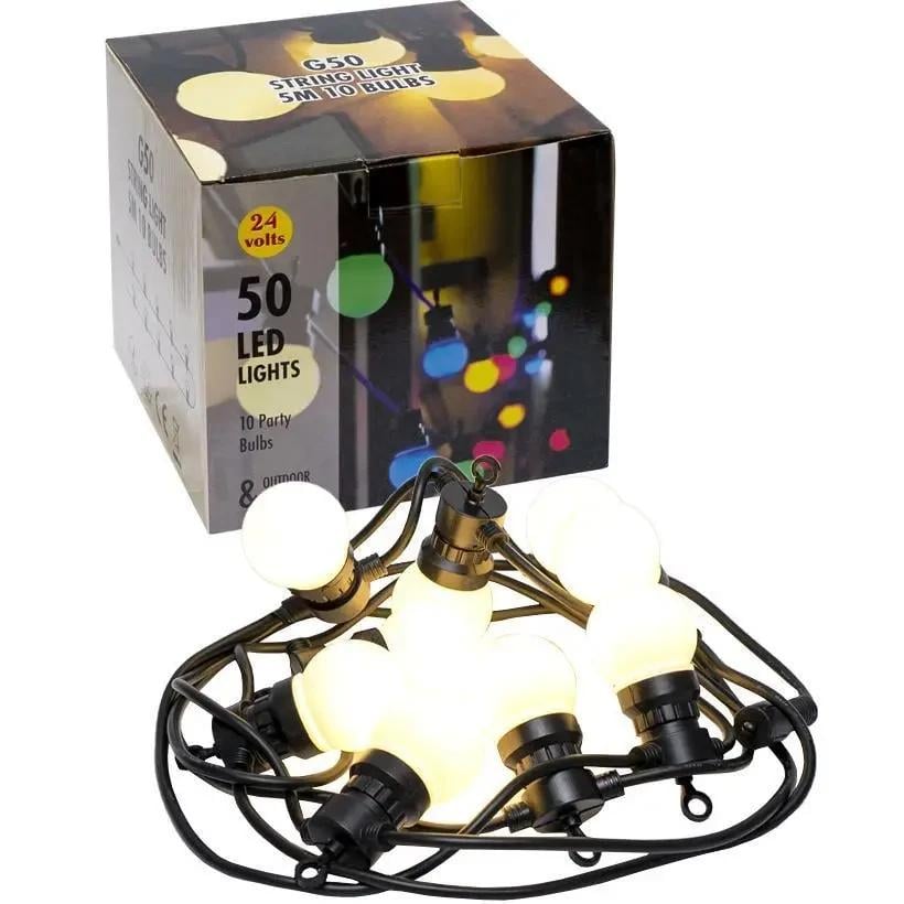 Гирлянда уличная Ретро Лампочки 20 шт. USB WARM Bulbs МХ1-223 50LED 5 м Теплый белый