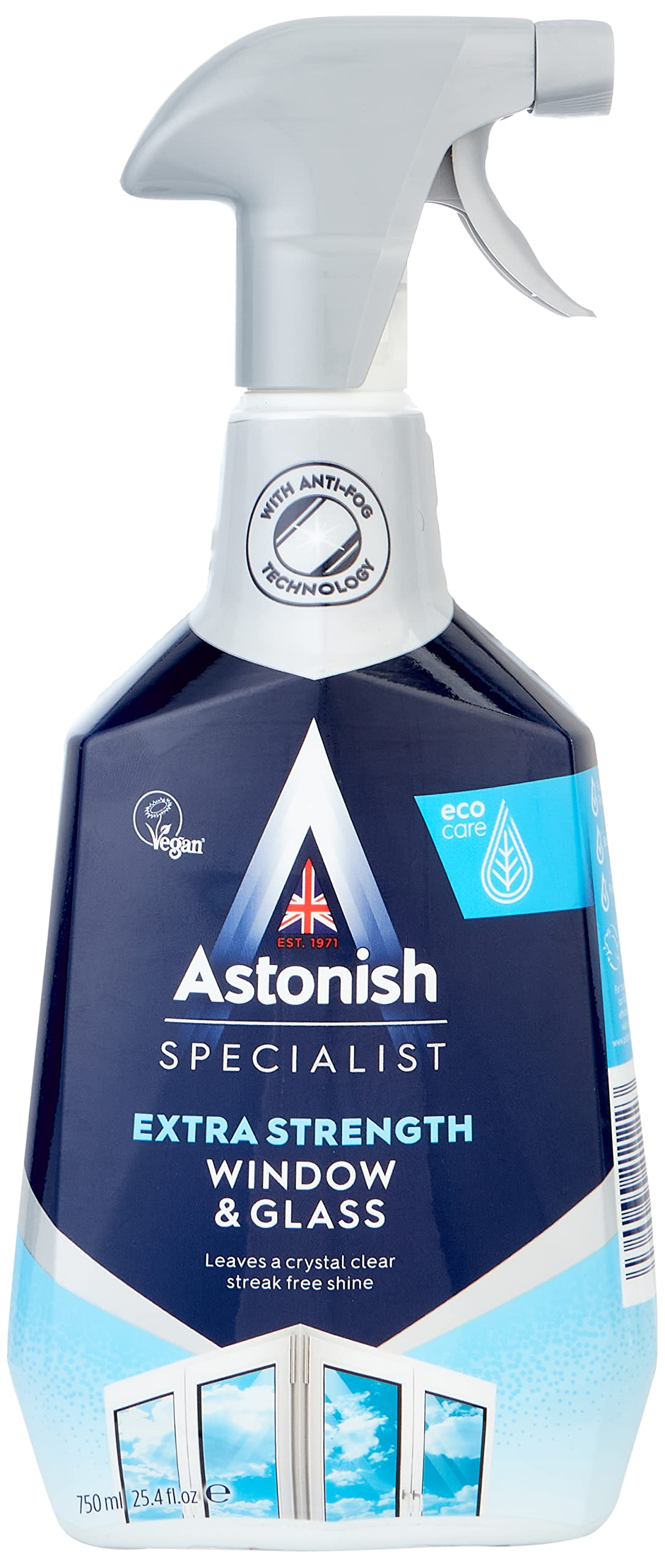 Засіб для миття вікон та дзеркал Astonish Window&Glass Cleaner з антизапітнінням 750 мл (8605948) - фото 2