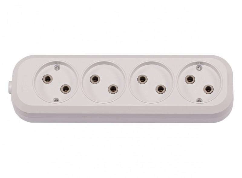 Колодка чотиримісна Luxel BENEFICE без заземлення (7141)