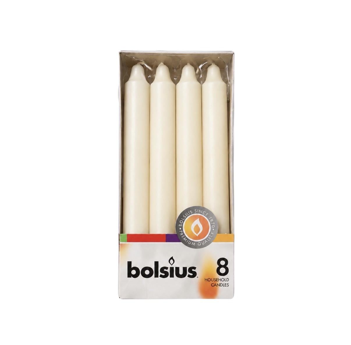 Свічка столова Bolsius 180/21,3 мм 8 шт. Ivory (3159283585)