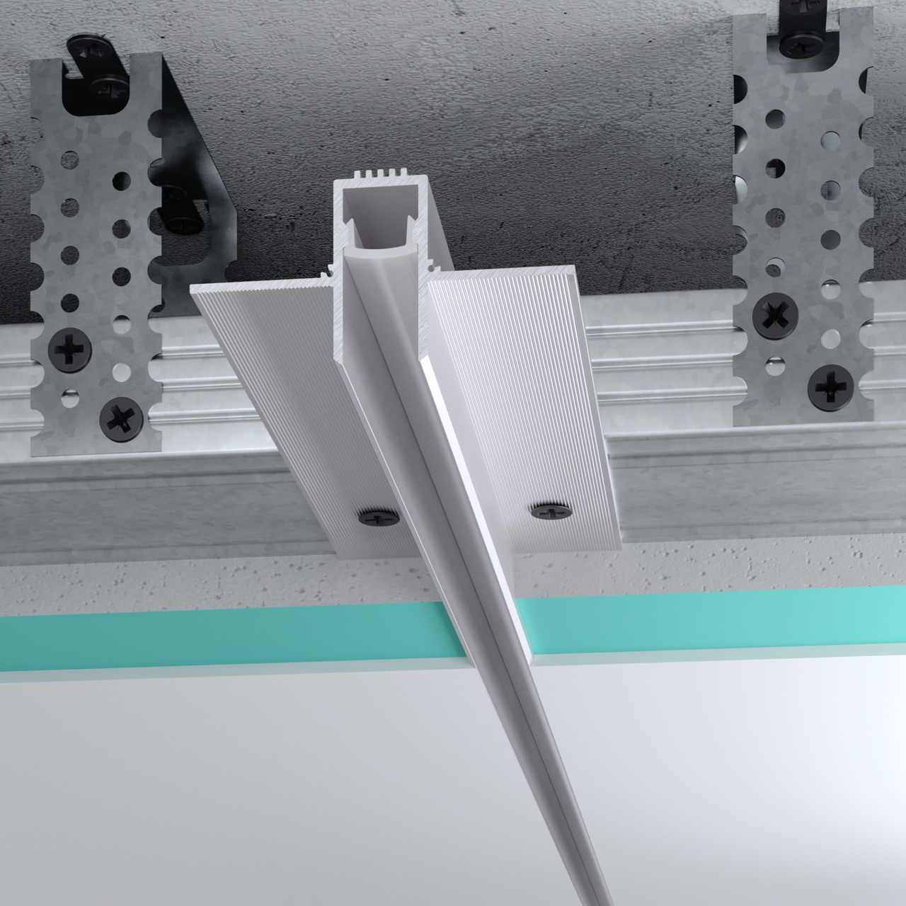 Профиль теневого шва FSPRO 13 мм раздельный под LED-ленту алюминиевый 3 м Анодированный (F2.D1320L12A)