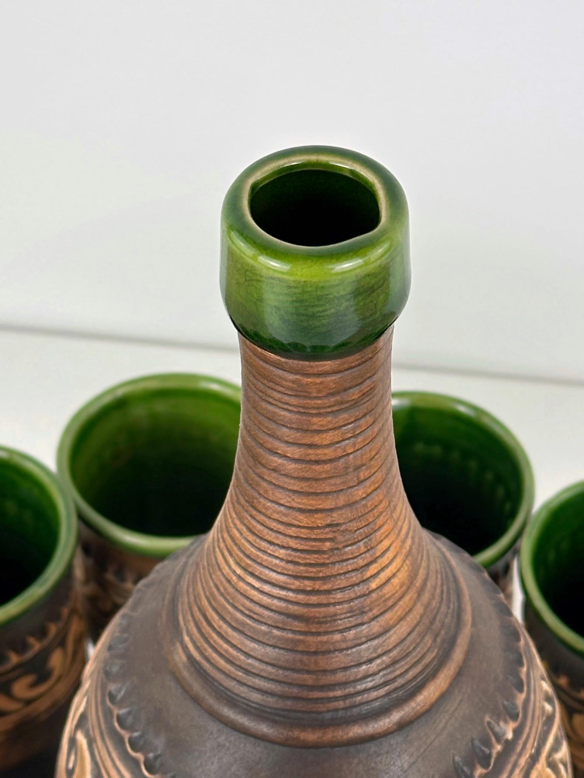 Набор глиняной посуды для подарка Гражда на 12 человек Коричневый (17019-34) - фото 2 Набор глиняной посуды для подарка Гражда на 12 человек Коричневый (17019-34) - фото 2