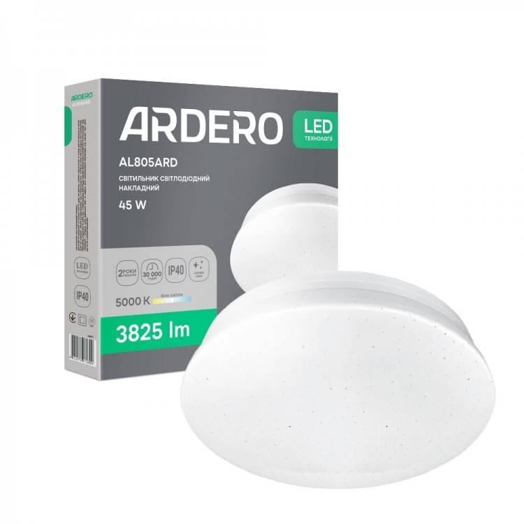 Світильник накладний світлодіодний Ardero AL805ARD 45W 3825Lm 5000K (36944998) Світильник накладний світлодіодний Ardero AL805ARD 45W 3825Lm 5000K (36944998)