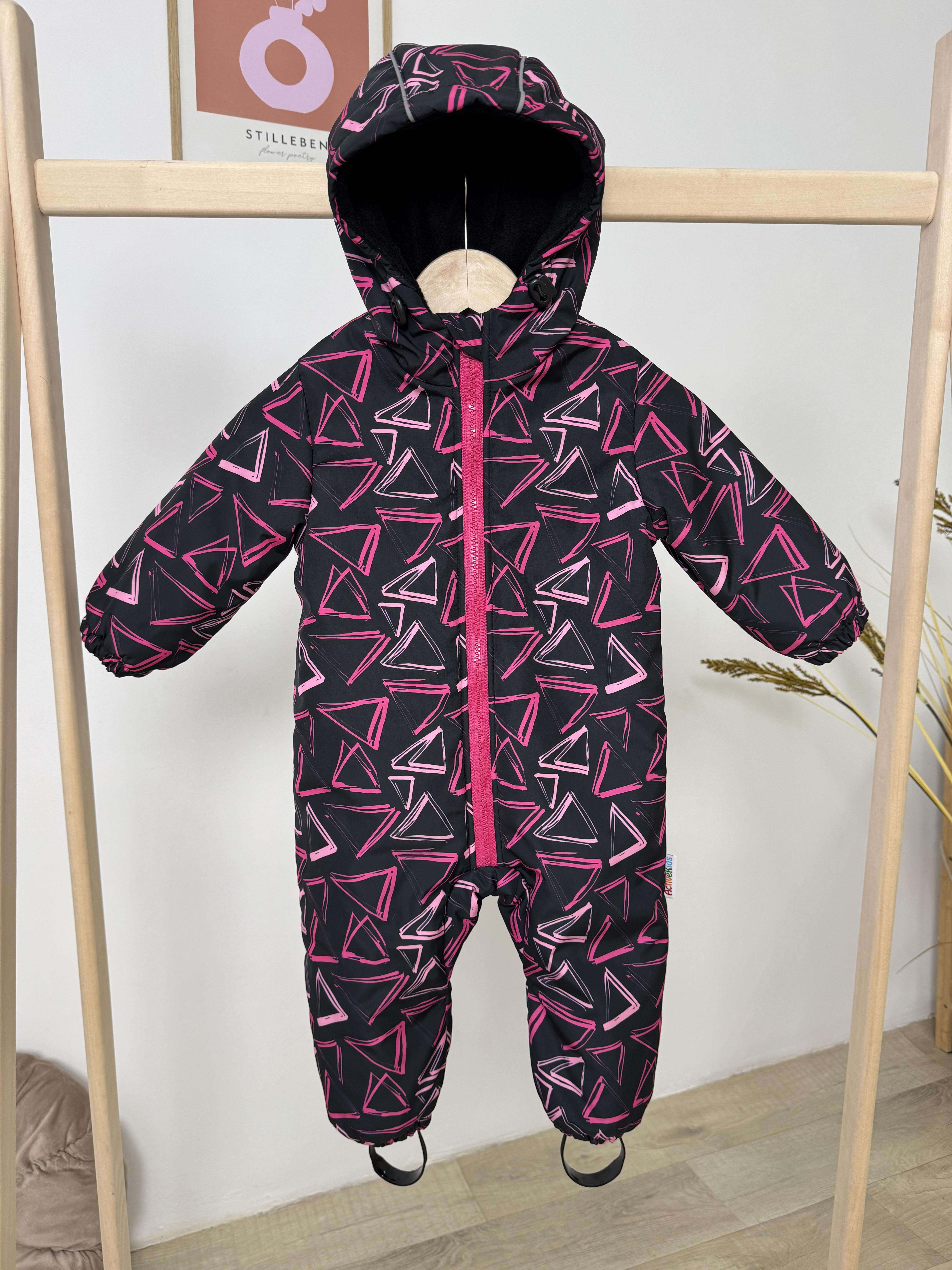 Детский комбинезон демисезонный Trendy с принтом 98 см Черный (13046730)