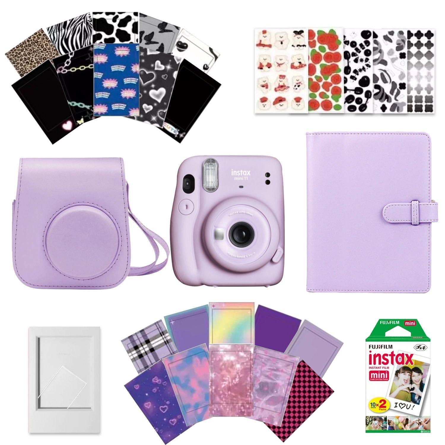 Камера моментального друку Fujifilm Instax Mini 11 Violet + Чохол + Фотоальбом 128 + Фотоплівка 20 шт. + Фоторамка + Наклейки 30 шт.