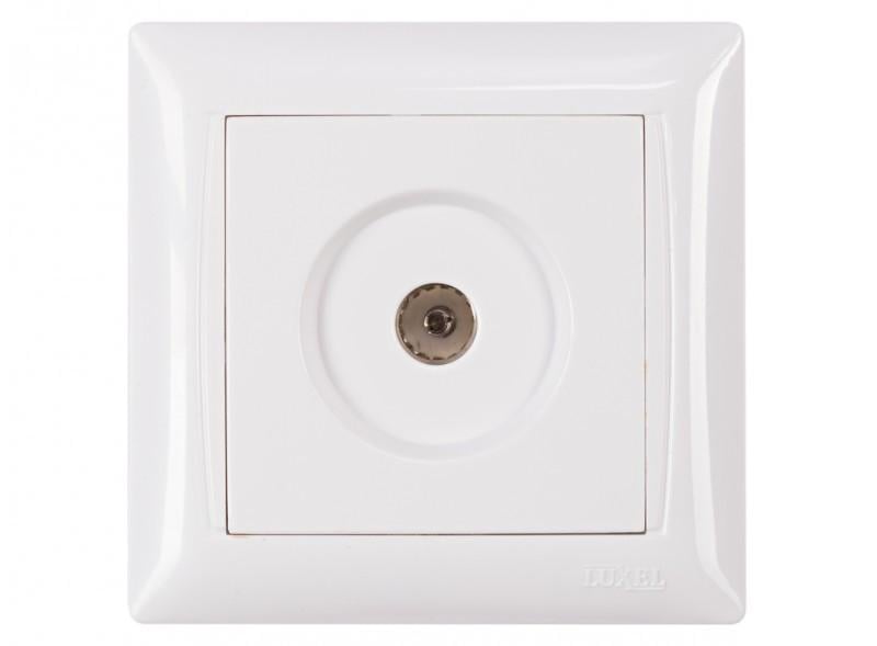 Розетка ТВ Luxel Primera телевизионная Белый (3009)