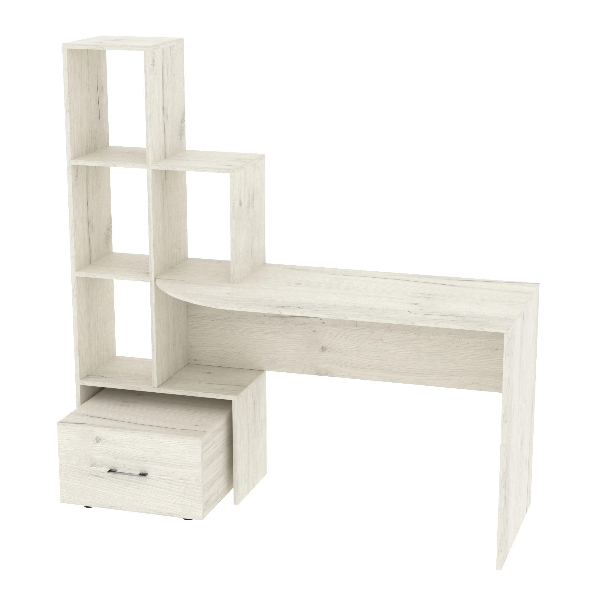 Письменный стол СП-1 №2 1500х550х1500 мм Дуб крафт белый