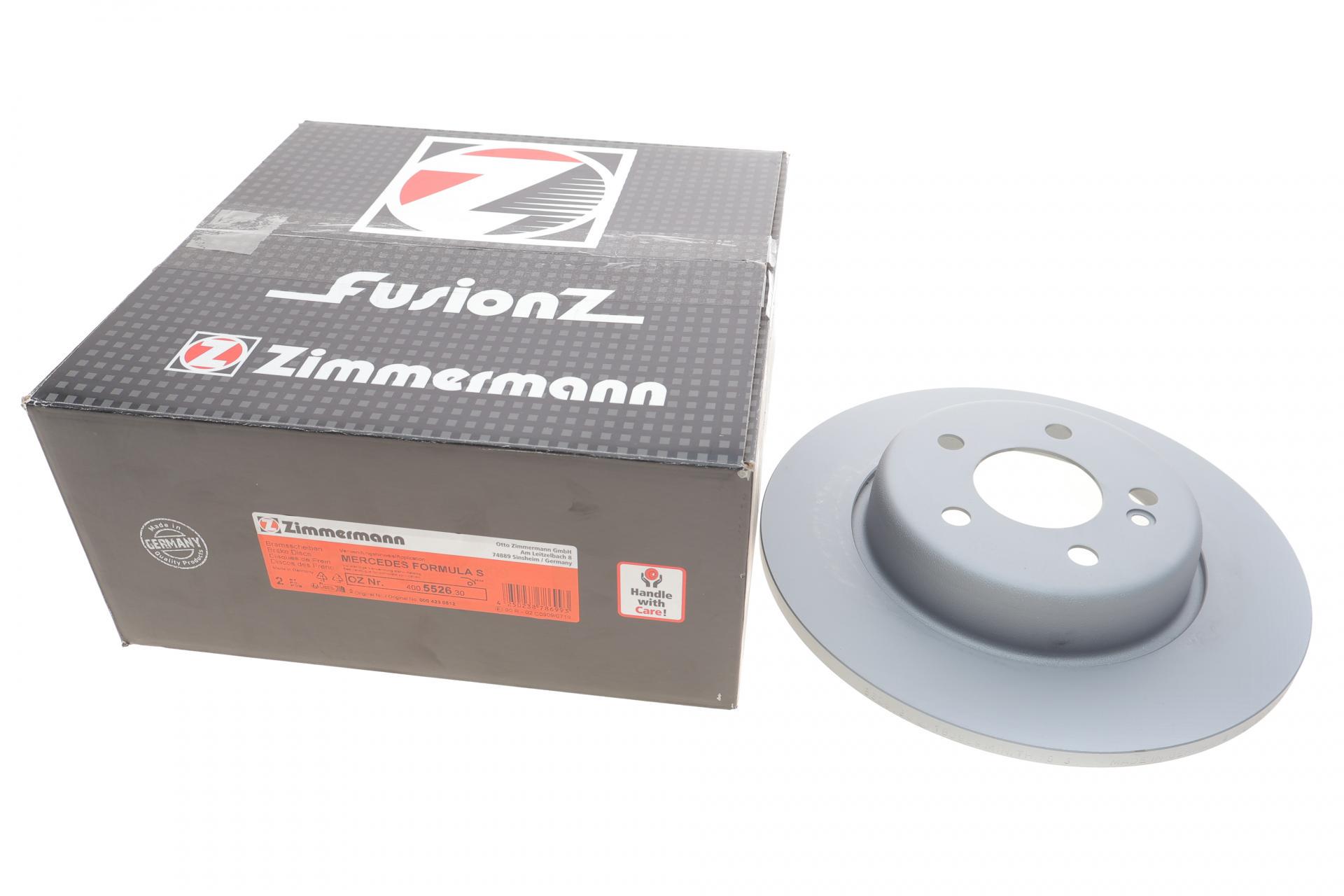 Диск тормозной задний ZIMMERMANN для Mercedes C-class W205 14- 300x12 мм (400.5526.30)