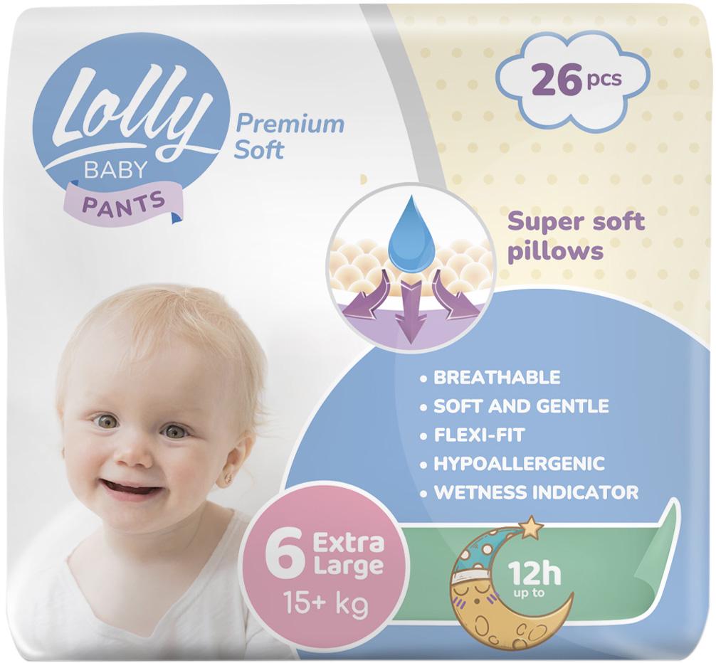 Підгузки-трусики Lolly Premium Soft 6 15+ кг 26 шт. (14419) - фото 1