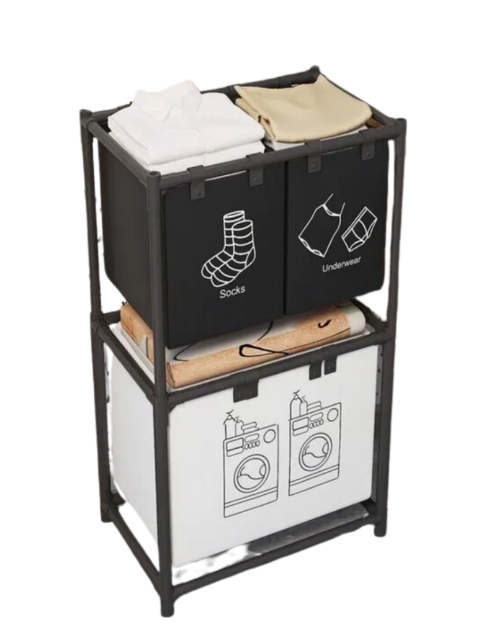 Корзина напольная для белья на 3 отделения 97х28х57 см (28537428)